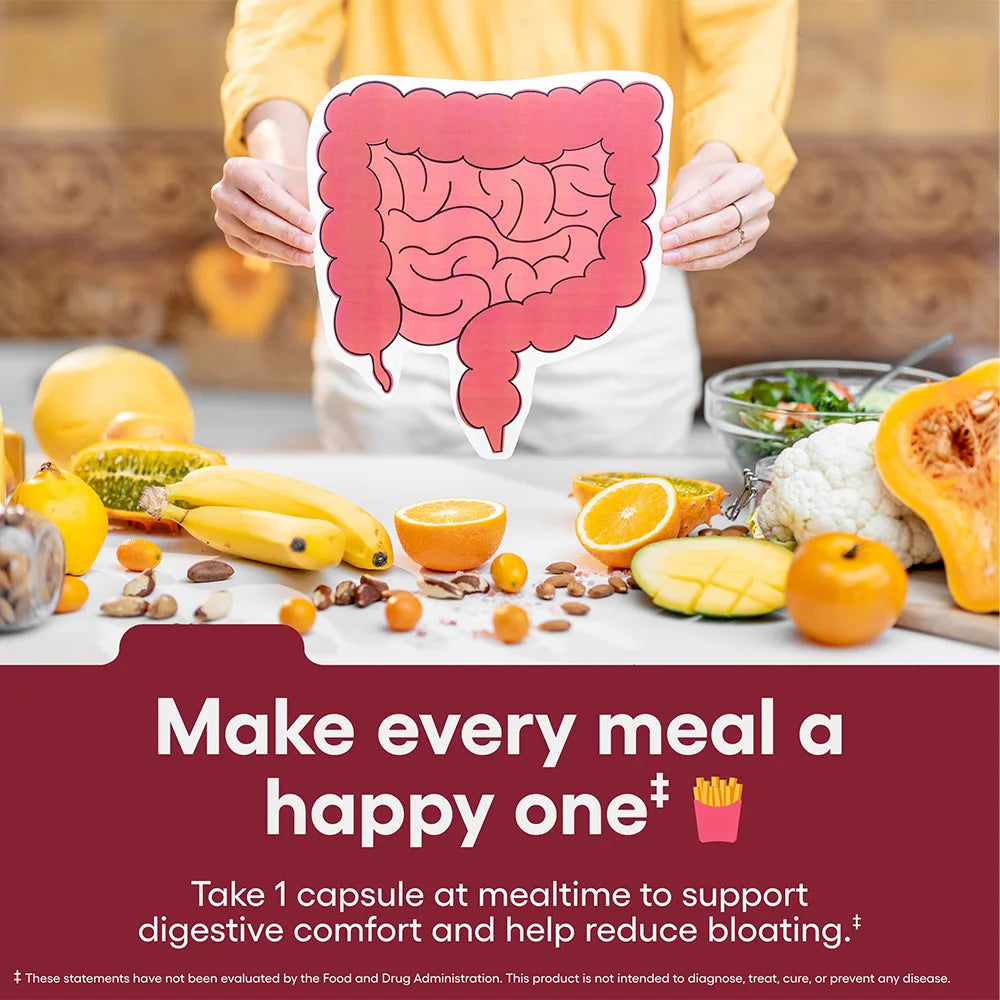 Digestive Enzymes for Bloating & Digestion - with Organic Prebiotics & Probiotics for Gut & Digestive Health - Vegan, Gluten-Free