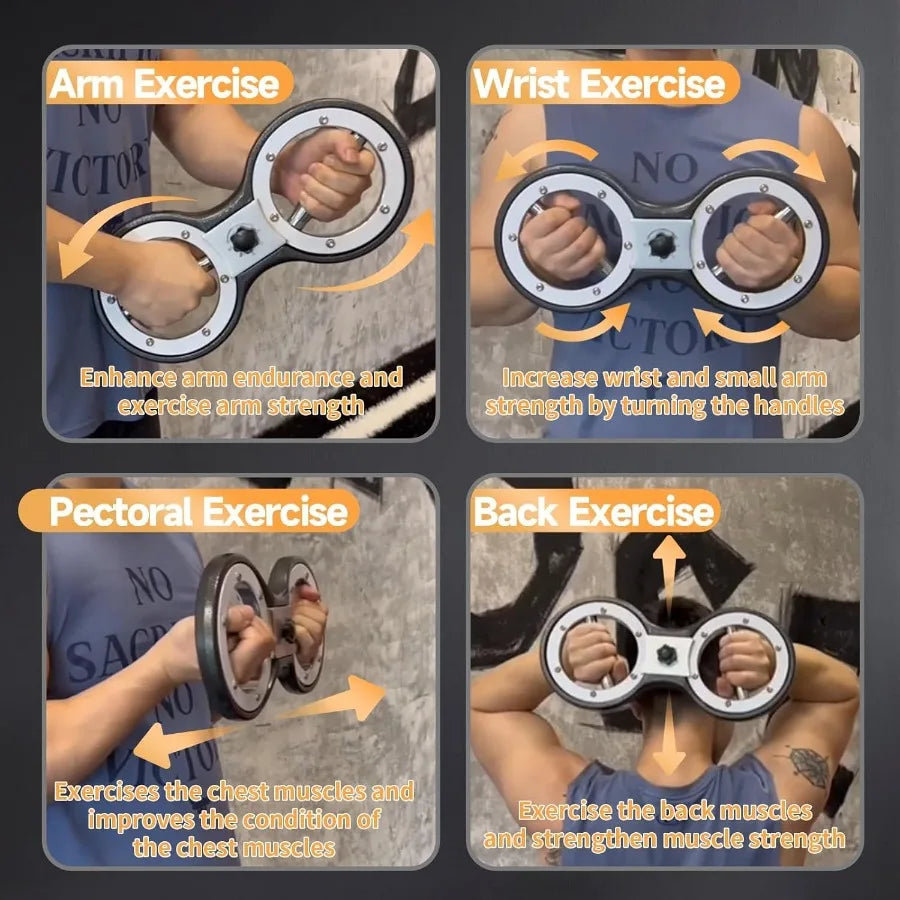 Burn Machine Arm Workout Appliances 360 Degree Rotatable Forearm Exerciser Resistance Adjustable MultiFunctional Rotational Tra
