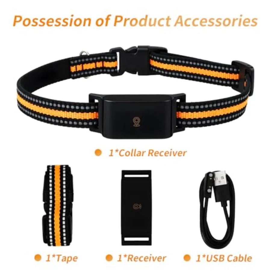 Wireless GPS Dog Fence Collar 4G Smart Tracker with Geo-Fence Free APP History Route IP67 Waterproof 500mAh Battery No Subscrip