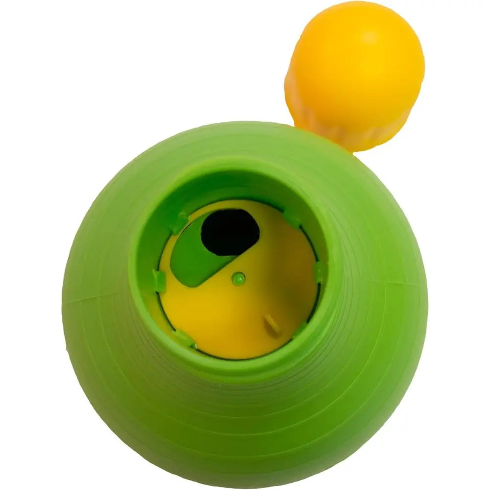 Bob-A-Lot Interactive Dog Pet Toy, Large, Yellow/Green/ple