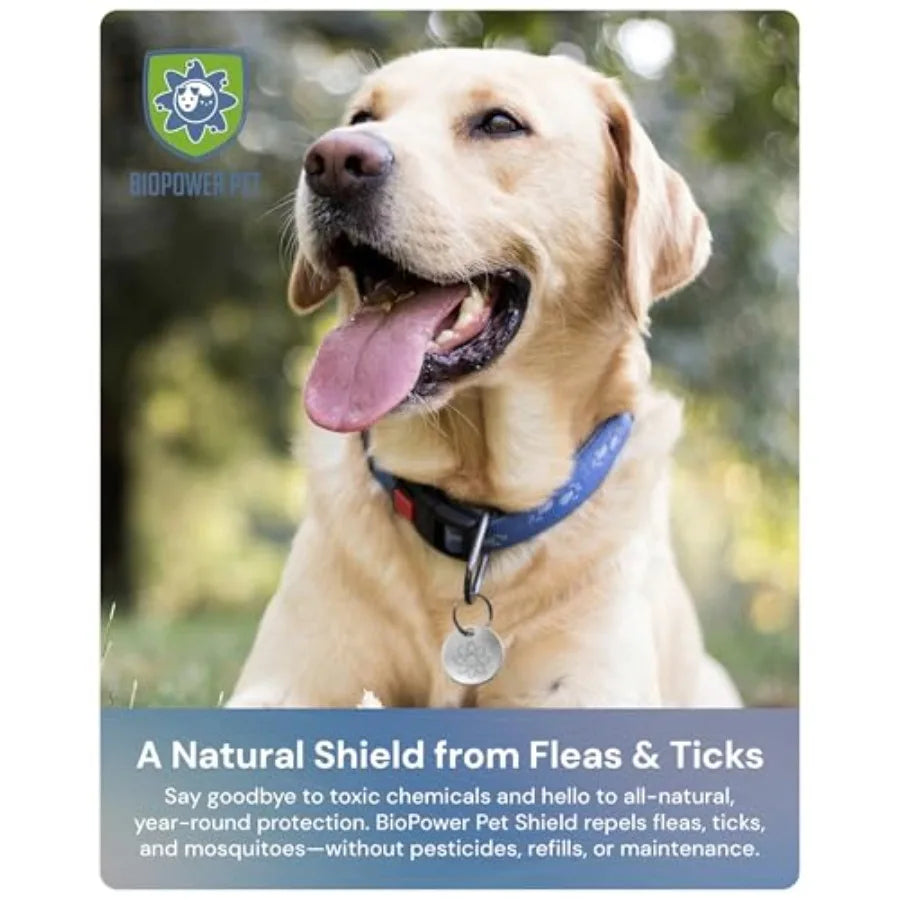 Natural Flea Tick Repellent Collar Tag for Dogs Cats Shield Safe for Pets When Used as Directed Lasts 1 Full Year Regular Tag 1