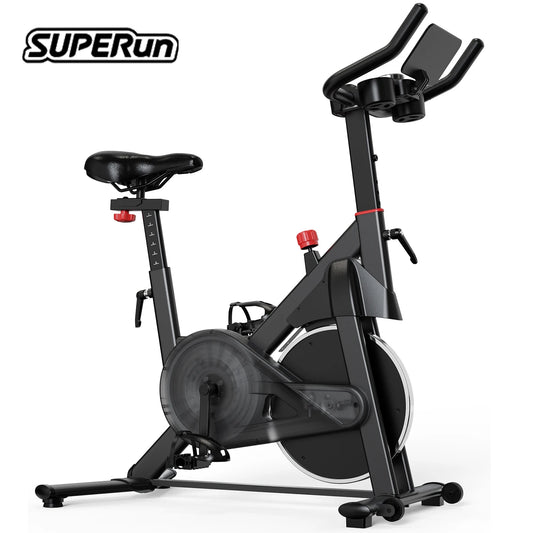 Superun Exercise Bike, 32-Level Magnetic Resistance Stationary Bikes for Home, Low Noise Workout Cycling Bike for Home