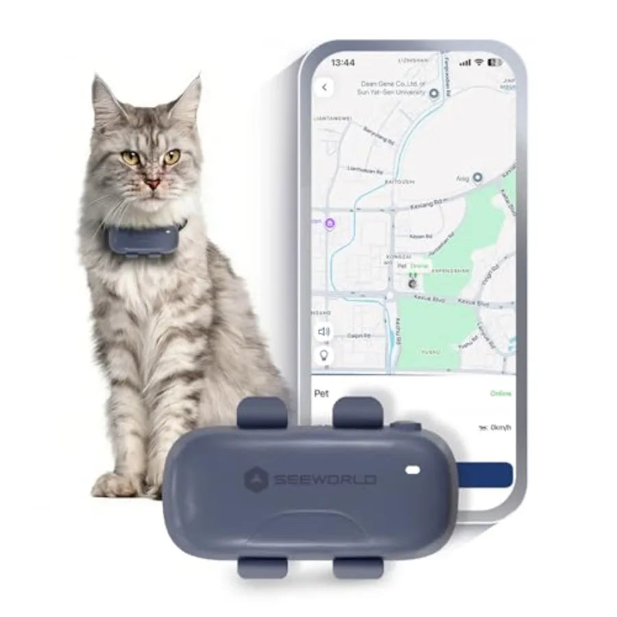 Cat Tracker Dog Tracking Device with Real-Time Location Activity Sleeping Monitoring Geo-Fence for All Collars-iOS And