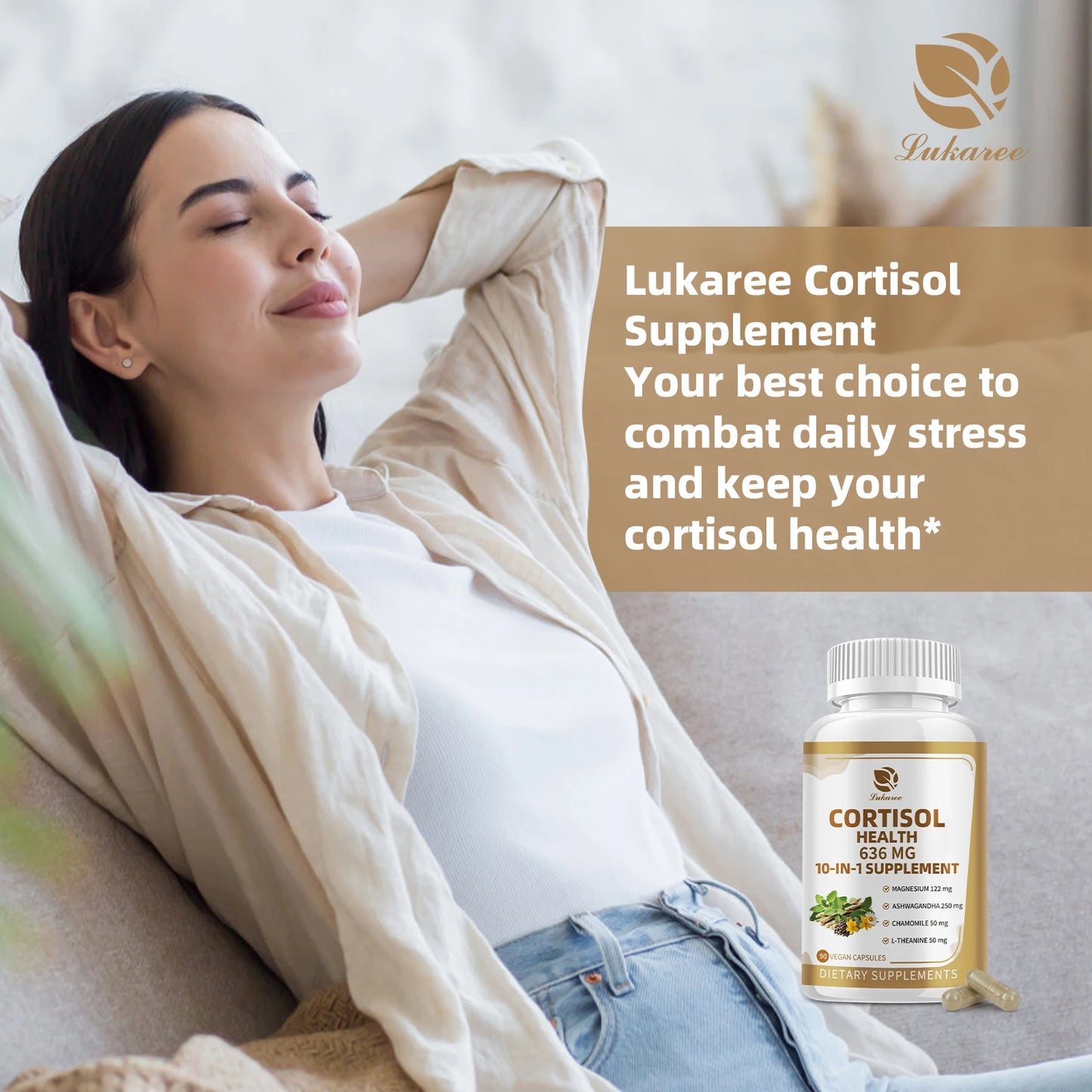 Beworths Cortisol Capsules With Magnesium Ashwagandha For Cognitive Support