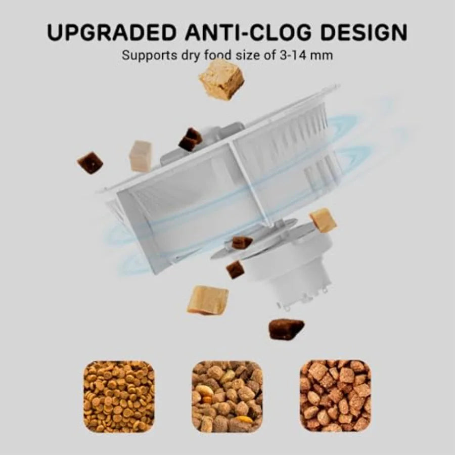 FW54 5G/2.4GHz WiFi Automatic Feeder and Waterer 2-in-1 Set for Pets 300 oz Large Capacity for 2 Weeks Perfect for Working Pare