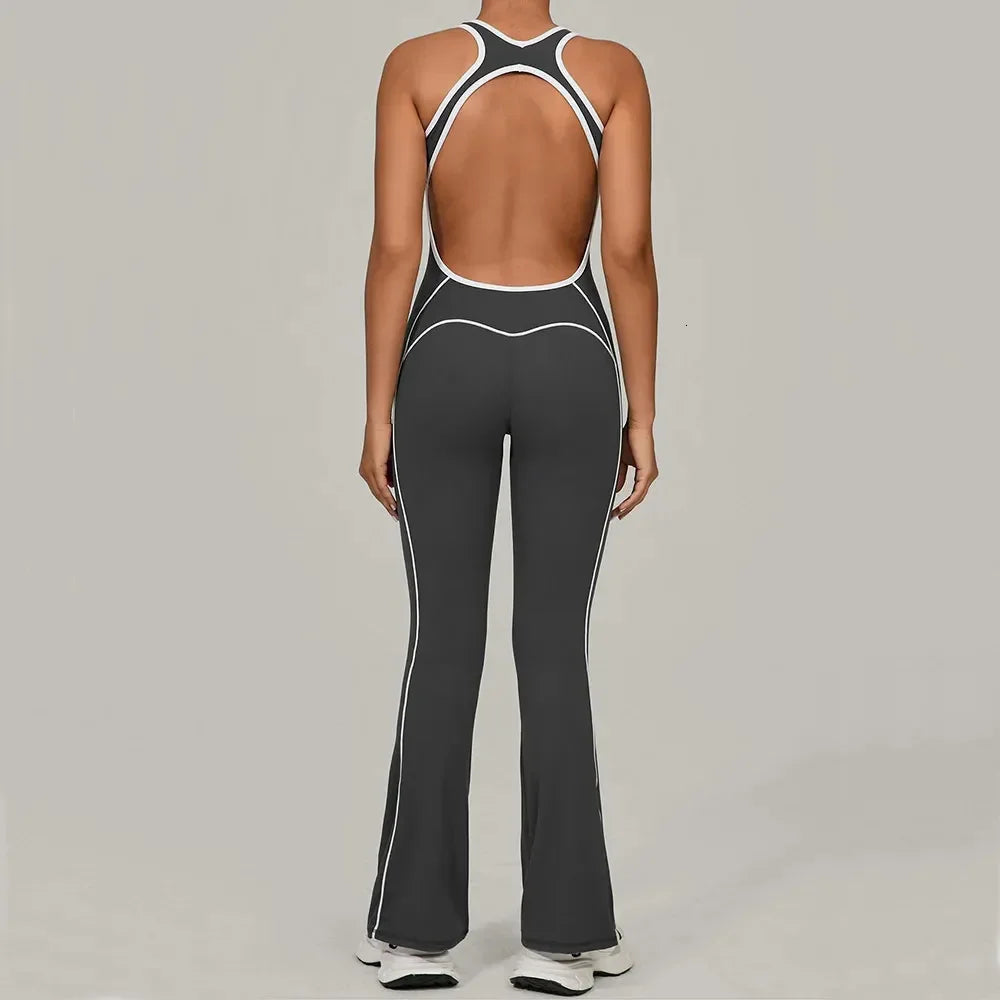 Gym Jumpsuit Womens Rompers Fitness Suit Running Sports Overalls for Woman Tracksuit Yoga Clothing Scrunch Workout Sportswear 251013