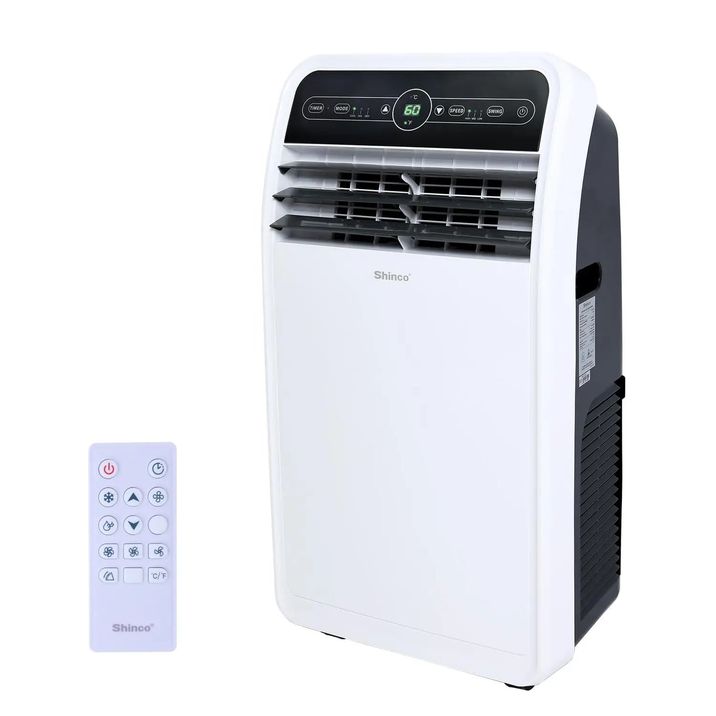 Shinco 12,000 BTU Portable Air Conditioner, Portable AC Unit with Built-in Cool, Dehumidifier&Fan Modes for Room up to 450 sq.ft