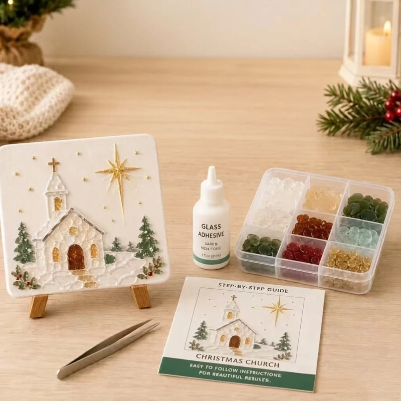DIY Sea Glass Mosaic Kit for Handmade Ocean Inspired Art