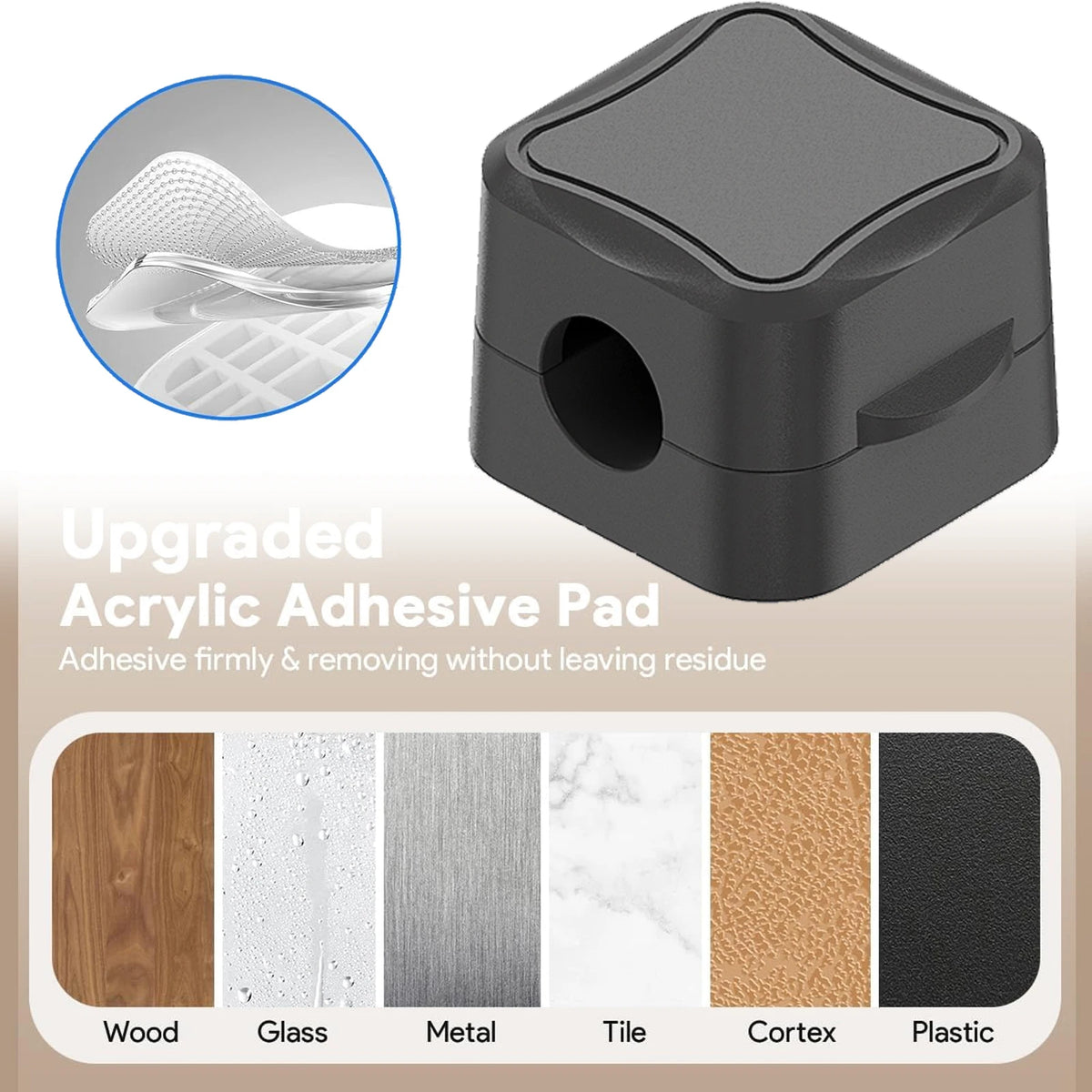 Magnetic Cable Clips Adhesive Cord Holder for Home Cable Management