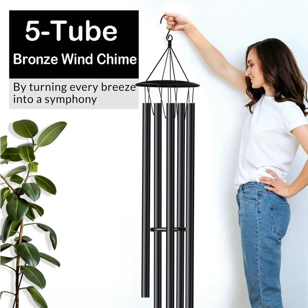 Large Wind Chimes for Home Garden Decor, Deep Tone Wind Chimes for Mom Grandma, Memorial Sympathy Gifts for Loss of Loved One, B
