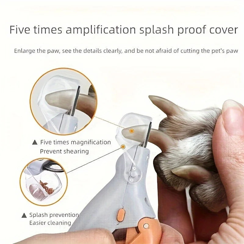 Professional Pet Nail Clipper with LED Light – Safe Trimming Tool for Cats & Dogs, Sharp Toenail Cutter (Pet Supply)