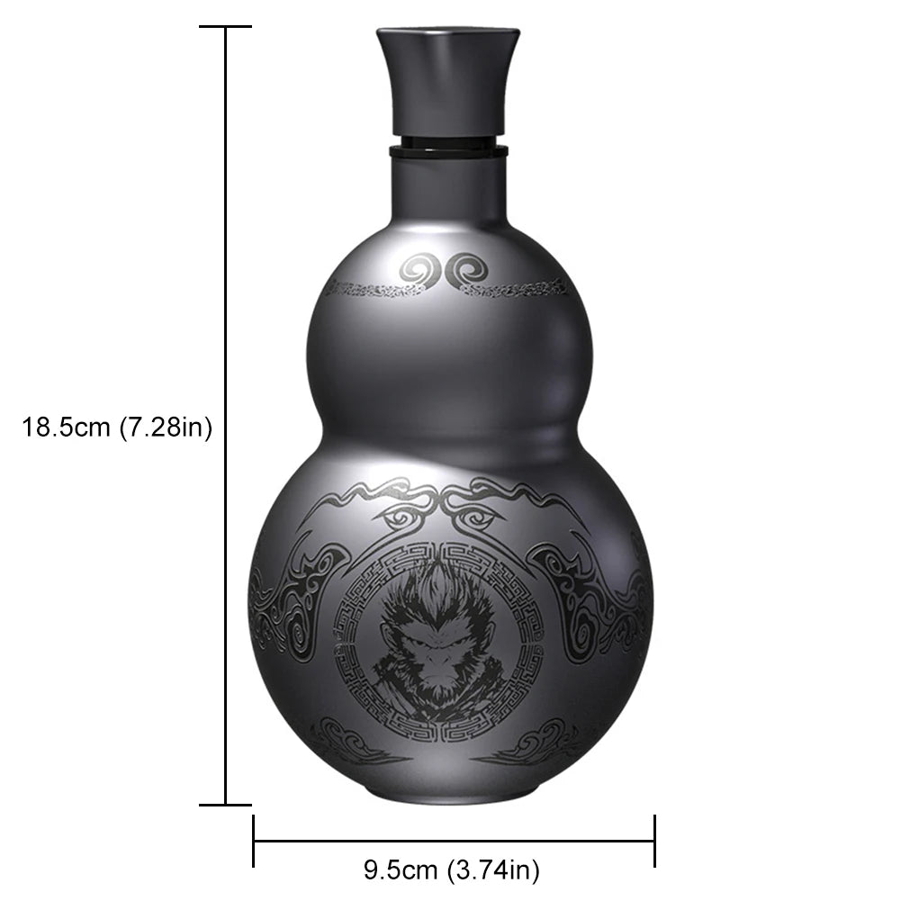 500ml Gourd Water Bottle Stainless Steel Thermal Insulation Cup Leakproof Double-Layer Insulated Cup for Women Men