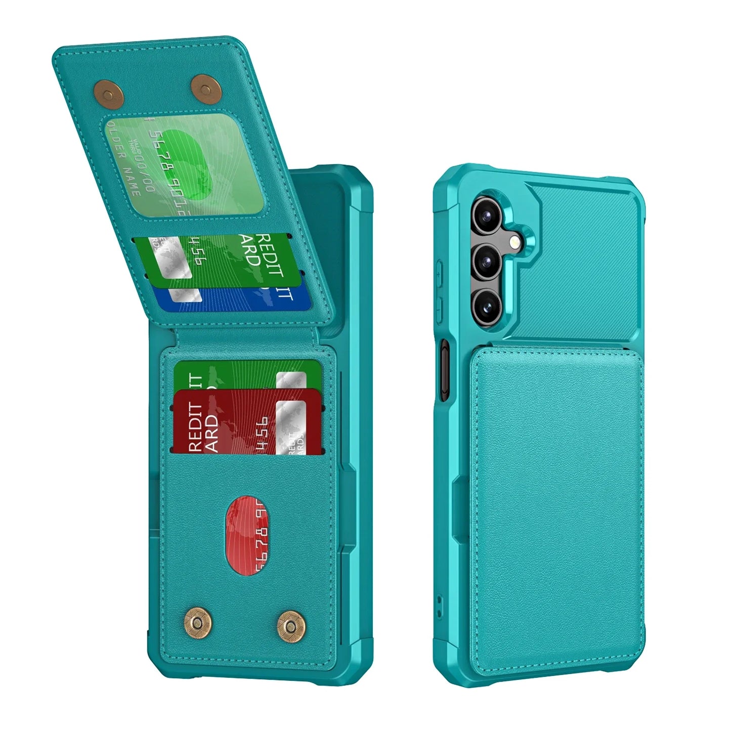 For Samsung Galaxy S25 Ultra S24 FE S23 S21 S22 A56 A36 A26 A16 A55 A35 A15 A54 A34 A23 5G A05 A05S 4G Card Holder Phone Case