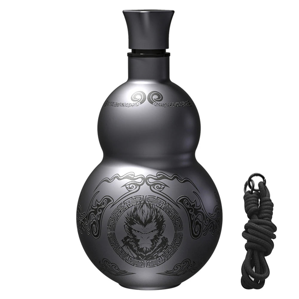 500ml Gourd Water Bottle Stainless Steel Thermal Insulation Cup Leakproof Double-Layer Insulated Cup for Women Men