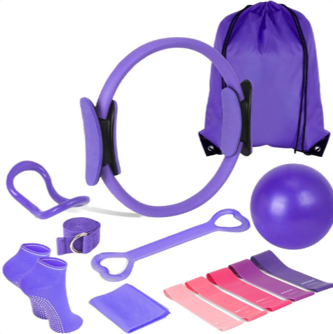 Premium 13 Piece Yoga Pilates Exercise Set For Home Fitness