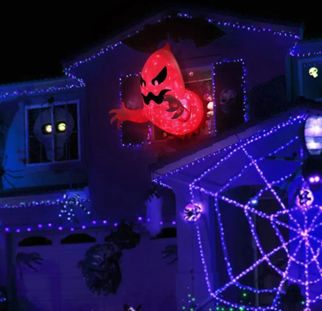 Halloween Inflatable Ghost Decor For Outdoor Lawn And Patio