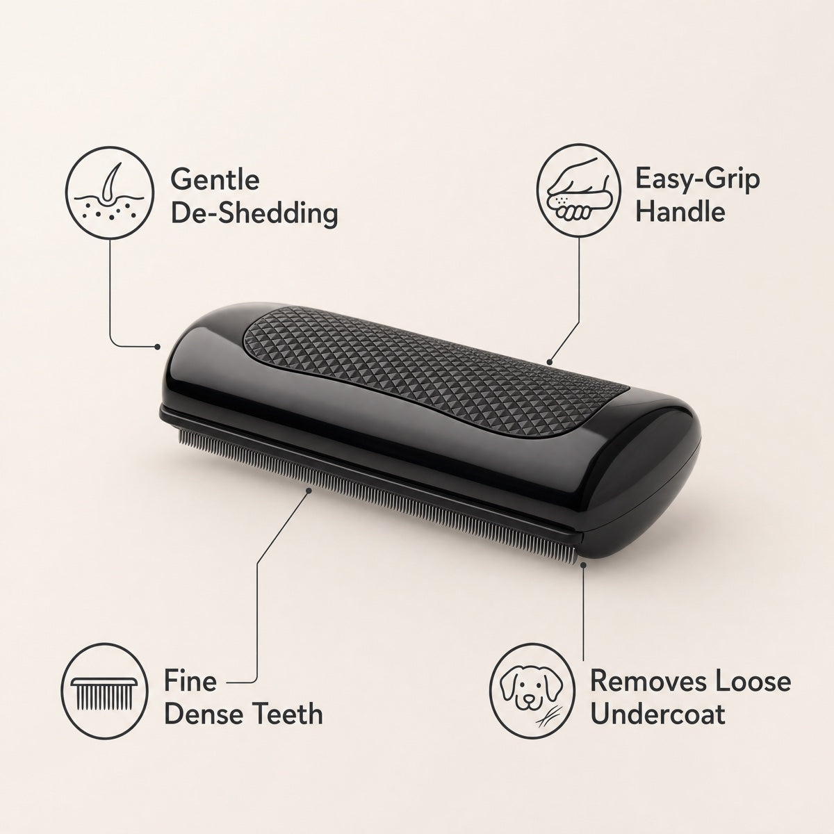 Dual Sided Grooming Comb For Horses Detangling Brush