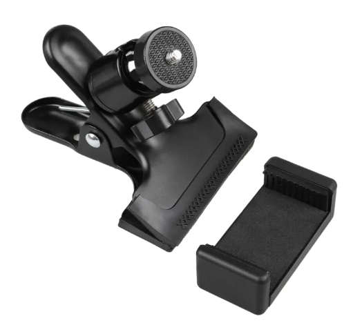 Secure Smartphone Holder For Guitar Live Streaming Recording Stand